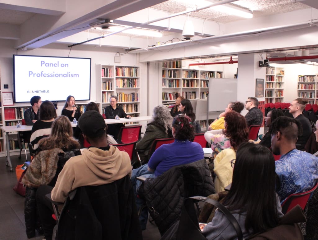 Audience view to a Panel on Professionalism