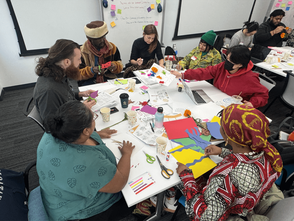 Artists in creative workshop