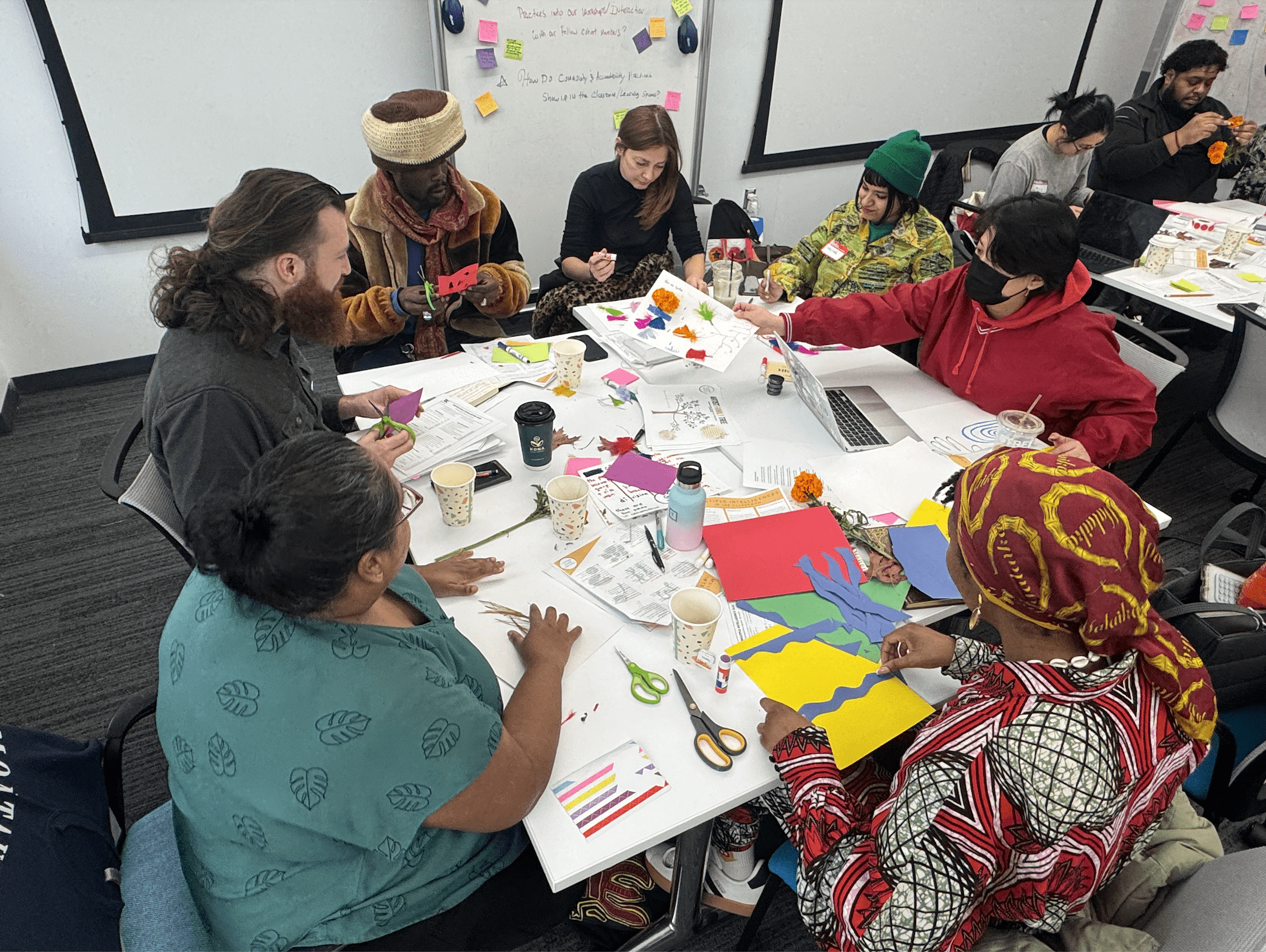 Artists in creative workshop