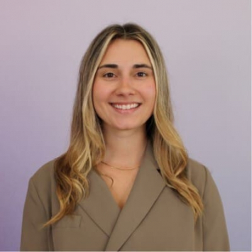 Woman smiling into camera