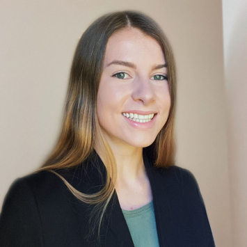 woman smiling into camera