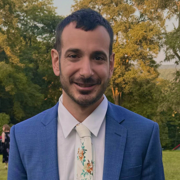 Man looking into camera